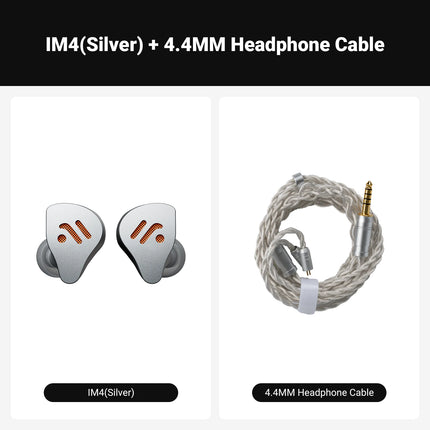 Fosi Audio IM4 Hifi Wired Earphones Open-Back Dynamic Drivers IEM Headphones For Music Monitoring Gaming Earbuds