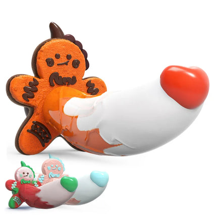 Monster Dildo Silicone Fantasy Colorful Cute Dildo Gingerbread Man Strong Suction Cup Dragon Dildo Anal Plug Sex Toys For Women