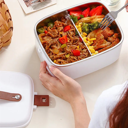 Electric lunch box Home car 2-in-1 thermal insulation portable bento box office office heating lunch box