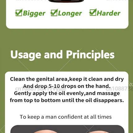 Penies Enlargment Penis Thickening Growth Increase Big Dick Enlarge For Men Enhanced Erection Delay Ejaculation Big Cock Oil