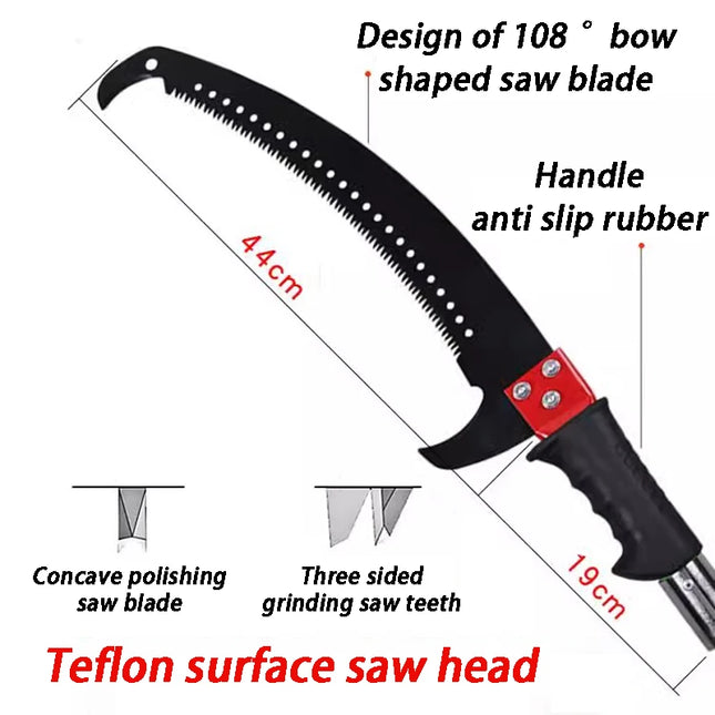 Insulation Pruning Saw Garden Fruit Tree Branch Pruning Saws High Altitude Extended Telescopic High Branches Prune Hand Saws