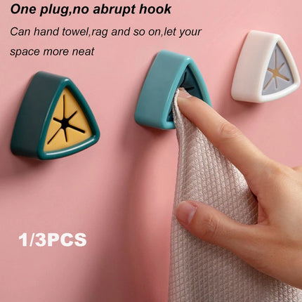 Towel Storage Rack Laundry Cloth Rag Hook Non-perforated Storage Rack Clip Sucker Wall Bathroom Kitchen Accessories