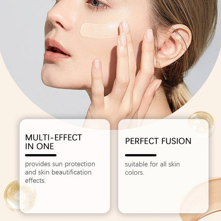 Liquid Concealer Foundation Spf 50 Suncreen Dark Circles Blemishes Full Coverage Hydrating Oil Control UV Protect Makeup Primer