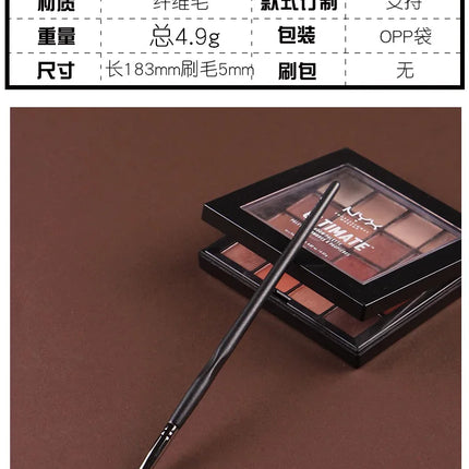 Piccasso Grey Makeup Brush No. 15 Small Concealer Brush Professional Makeup Soft Synthetic Fiber Makeup Brush