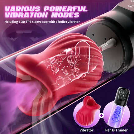 Electric IPX7 Waterdicht Volwassen Speeltjes Lul Vergroter voor Mannen Erectie Penisvergroting Masturbator Speeltjes voor Mannen