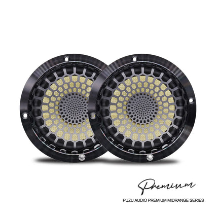 PUZU PZ-M30 High-quality 3.5 "car Audio Mid-range Speaker 60w RMS Fiberglass Internal Magnet (2 Pieces)