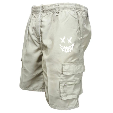 American Flag Printed Cargo Shorts Independence Day Eagle Shorts Summer Cargo Work Camping Multi-pocket Short Pants Streetwear