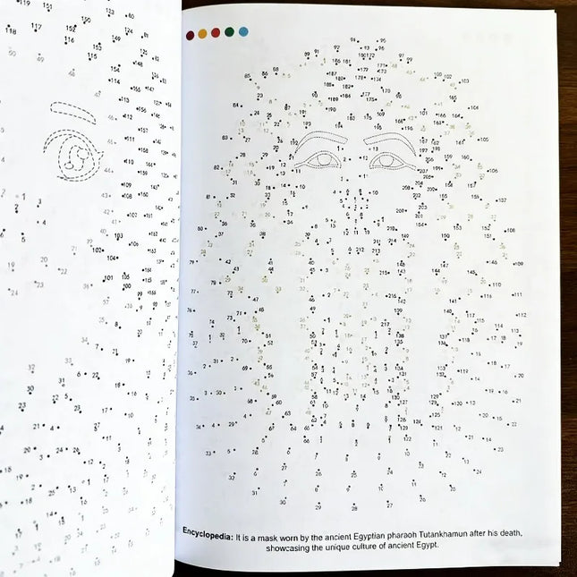 Children's Drawing By Connecting Lines Drawing Points and Connecting Lines Fun Activity Book Pen Control Training 48 Color Pages