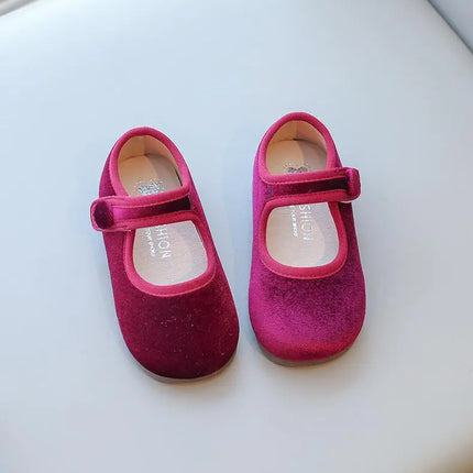 Girls Suede Flats Shoes Soft Sole Kids Moccasin Shoes Japanese Style Solid Color Simple Children's Casual Shoes Spring Autumn