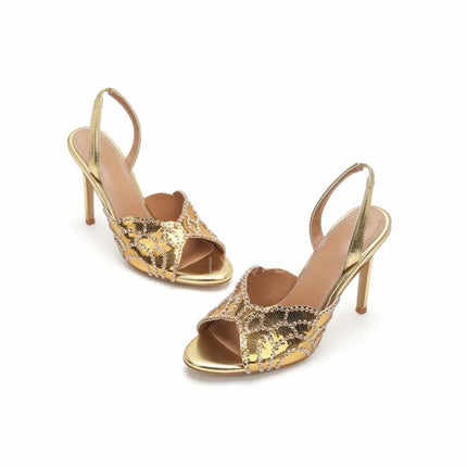 Ladies' Stunning Andsexy Slimhigh-heeled Temperament,ladies' Wedding Sandals,high-quality European AndAmerican Outerwearslippers