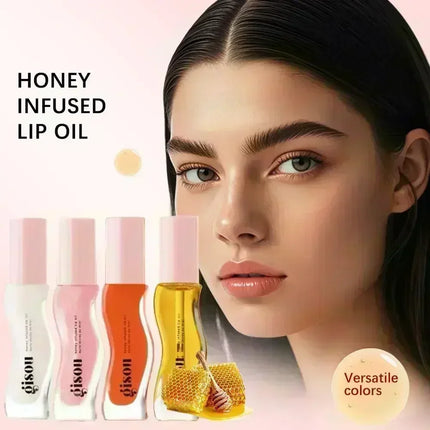 Gisou Original Moisturizing Watermelon Lip Oil Gloss Care Of The Lips Benetitnt For Lips Plumping Exfoliating Plumping Lip Balm