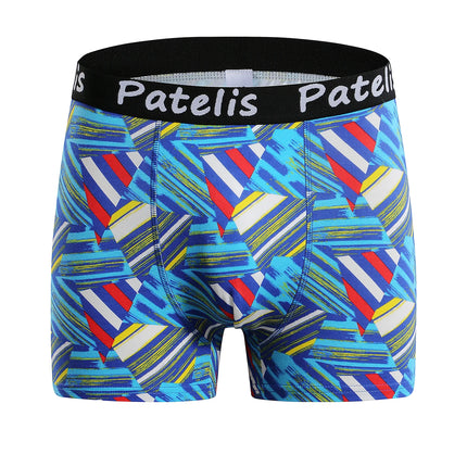 90-210kg Panties Oversize Shorts for Men Boxers Plus Size 7XL 6XL 5XL Comfortable Underwear Cotton Geometric Print Male Clothing