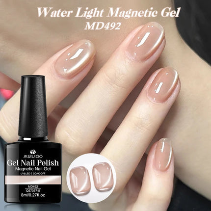8ml Water Light Cat Magnetic Gel Nail Polish Shiny Effect Semi Permanent Soak Off UV LED Gel Varnish Manicure DIY Nail Supplies