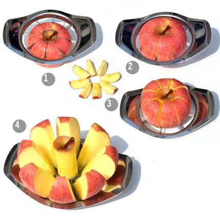 Stainless Steel Apple Slicer Fruit Vegetable Cutter kitchen Gadgets Accessories Household Corer Cutting Fruit Tool Easy To Use