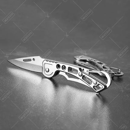 WXCOO Stainless Steel Folding Knife Forged Meat Cleaver Portable Pocket Knife Universal Kitchen Knives Slicing Cutting Knife