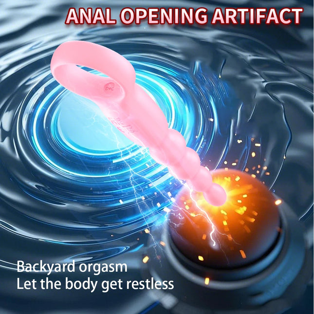 Vibrating Anal Beads Butt Plug Anal Plug Prostate Massager Anal G Spot Vibrator Anal Toy Adult Sex Toy for Men Women Couples