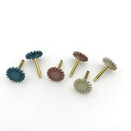 Dental Diamond Resin Polishing Disc Kit with Flex Spiral Brush Bur for Teeth Cleaning and Restoration Finishing