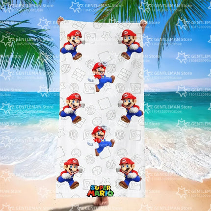 Cool Towel Soft Pool Classic Gift For Travel Gym Shower Camping Quick Dry Sports Large S-Super Game Beach M-Marios Towel