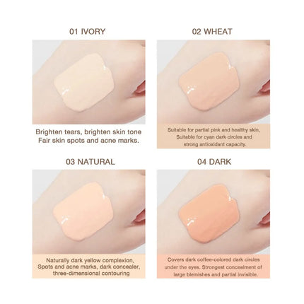 New Mini Concealer Moisturizing Liquid Concealer Coverage Pores Invisible Full Dark Circles Lasting Foundation Cream Face Makeup