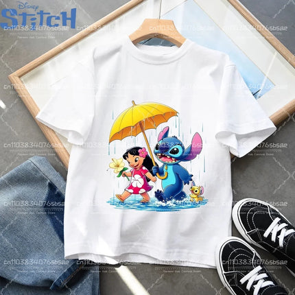 Summer Kawaii Embroidered Children's Clothing Cute Boys and Girls Children's T-shirts Round Neck Summer Children's Short Sleeves