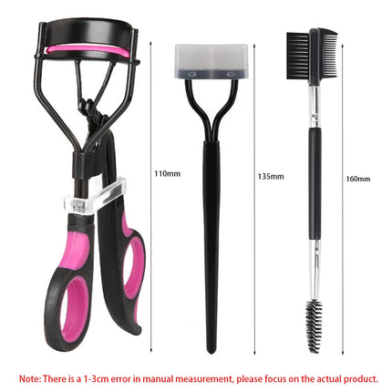 Eyelash Curlers Eyebrow Brush Kit For Women Eyelashes Comb Seperator Lash Mascara Wands Brushes Makeup Tool With Silicone Pads