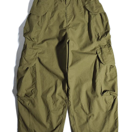 Heavyweight Wide Leg Workwear Trousers CityBoy Hong Kong Style Multi-Pocket Loose Straight Casual Shape Men's Pants