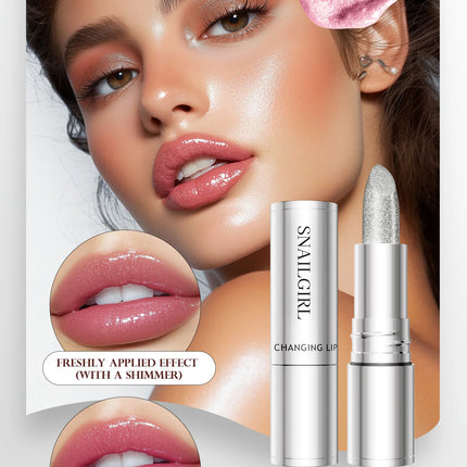 Temperature Color Changing Glitter Lipstick Waterproof Long Lasting Moisturizing Velvet Matte Lip Tint Red Pink Sexy Lips Makeup