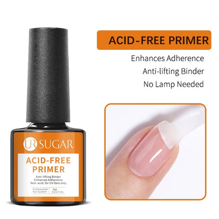 UR SUGAR 7ml Pink Nude Natural Rubber Base Gel Nail Polish Semi Permanent Chrome Sequins Soak Off Construction UV Gel Varnish