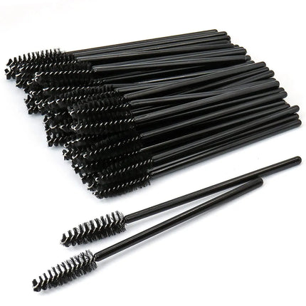 Black Eyebrow Perm Makeup Brush Disposable Eyelash Extension Brow Comb Professional Mascara Wands Applicator Spoolers Tools