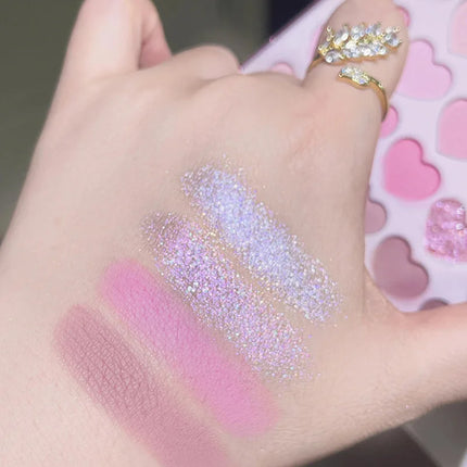 Sweetheart 20-color Eyeshadow palette,Matte Brown,Pearlescent, Shiny,Energetic and Versatile New Style,Creating a Stylish Makeup