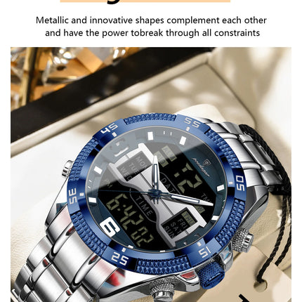 POEDAGAR Luxury Man Digital Watch Alarm Luminous LED Week Date Sports Quartz Men Watch Fashion Military Electronic Men's Watches