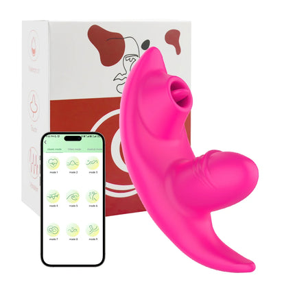 APP Bluetooth Vagina Sucking Vibrator 9 Modes Vibrating Sucker Oral Sex Suction Clitoris Stimulator Erotic Sex Toys for Women