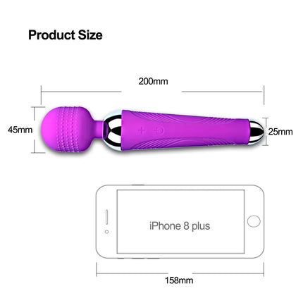Powerful Dildo Vibrator AV Magic Wand G-Spot Massager Sex Toys For Women Couples Clitoris Stimulate Goods for Adults USB Charge