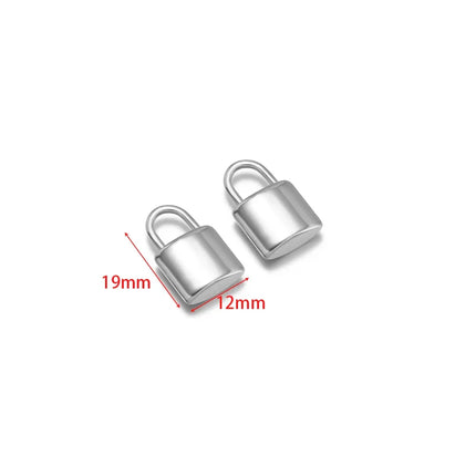 5pcs Gold Plated Stainless Steel Heart Lock Pendants Key Series Love Charms DIY Jewelry Making Necklace Bracelet Fittings Bulk