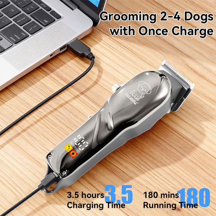 Solimpia New Pet Electric Hair Clipper LCD Digital Display Dog Cat Grooming Trimmer Hair Cutter Portable Pet Care Tool