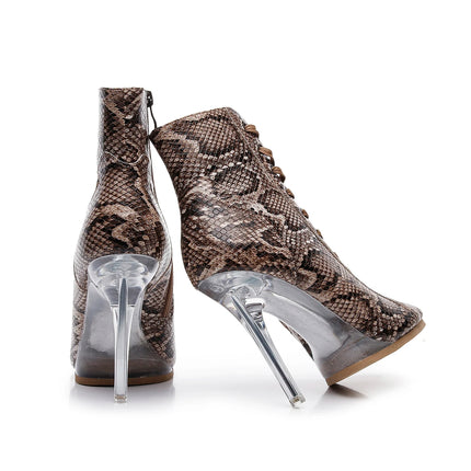 2023 New Fashion Women Heels  Lace-up Boot Stilettos Jazz Dance Lady Shoes For Latin Dancing Outdoor Sexy Stilettos Plus Size