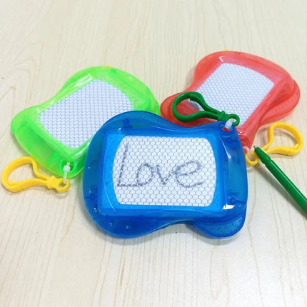 Erasable Mini Drawing Board Birthday Party Doodle Keychain Writing Board Toy Key Chain Reusable Children's Drawing Board
