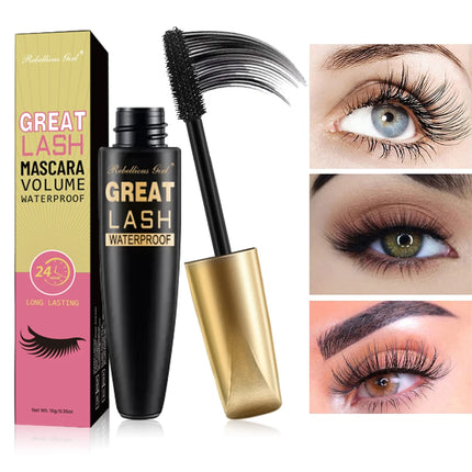 Rebellious Girl 24Hour Mascara 10ml, Long-Lasting Wear, Smudge-Proof, Volumizing Lash, Waterproof, Eye Makeup Essential