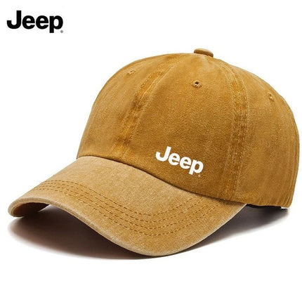 Jeep men's washed retro fabric baseball cap multifunctional men's and women's outdoor sun hat summer fashion sports duckbill cap