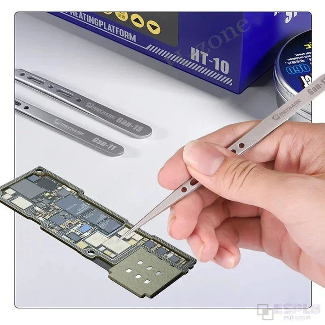 Mechanic High Hardness Precision Stainless Steel Anti-Magnetic Tweezers Fingerprint Flying Wire Fine Tip Clip for Components