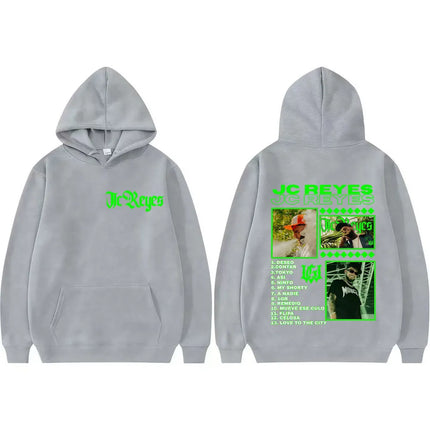 Rapper Jc Reyes Album Tour 2025 Double Sided Print Hoodies Men's Fashion Vintage Hip Hop Hoodie Long Sleeve Oversized Sweatshirt
