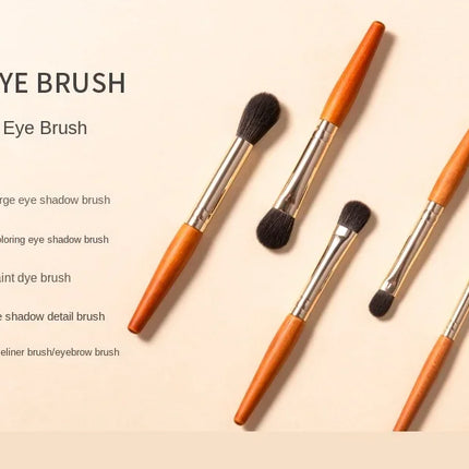 9Pcs/lot Mini Makeup Brush Set Portable Travel Cosmetic Brushes Kit Eyeshadow Foundation Powder Brushes Beauty Makeup Tools
