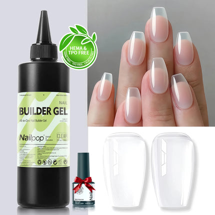 Nailpop Professional Multi-Functional Nail Building Gel For Fast Extension Nail Apex False Nail Tips Strengthener 250/15ml