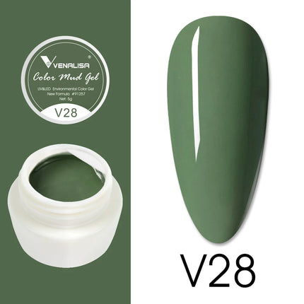 VENALISA Color Mud Gel Pure DIY Nail Art Design UV Gel Polish Professional Manicure Varnishes for Quality Artistry