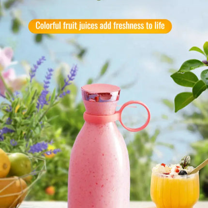 Portable Electric Blender Juicer Cup 6 Stainless Steel Blades USB Rechargeable 380ml Mini Blender Juicer Cup for Outdoor Travel
