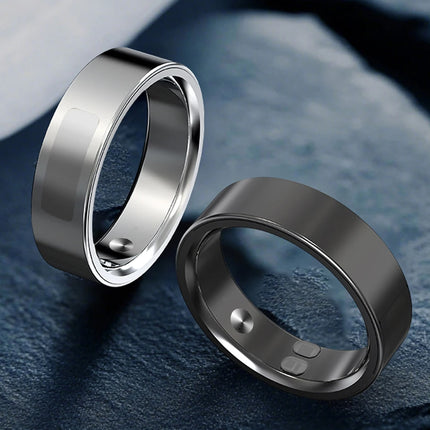 Qino K21 Smart Ring Health Monitor with Smart Touch Information vibration alert 5ATM Waterproof Skin Temperature Measurement