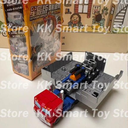 New Blokees Transformation Defender Version Wave 5 Action Figures Galvatron Jetfire Optimus Prime Blind Box Assembly Model Toys