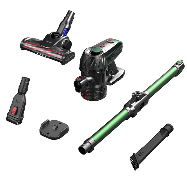 Cordless Stick Vacuum Cleaner with LED Light Foldable Handheld Vacuum Cleaner for Hard Floor Corner Window Shade Carpet Cleaning
