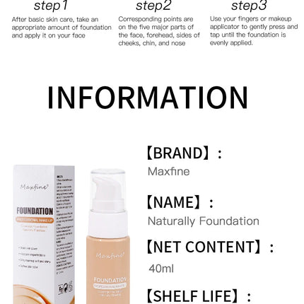 1PCS 12 Color Liquid Foundation Powder Is Light And Delicate Moisturizing High Coverage Easy To Apply And Long Lasting