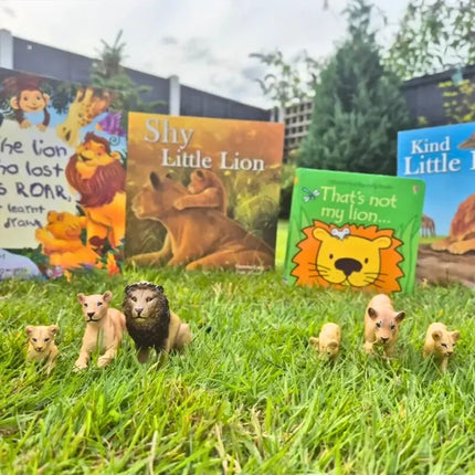 6Pcs Simulation Lion Wildlife Animal Model Toy Mini Large Giraffes Figures Dolls Action Figurines Toys for Children Set Gift